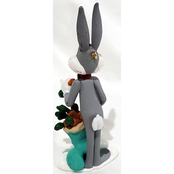 Hallmark Looney Tunes BUGS BUNNY with bag of carrots CHRISTMAS ORNAMENT 1993 VTG - Picture 4 of 9